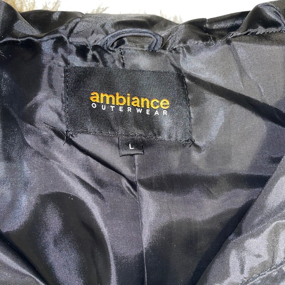 Midnight Puffy Winter Coat W/Pockets & Fur Hood L - Picture 16 of 16